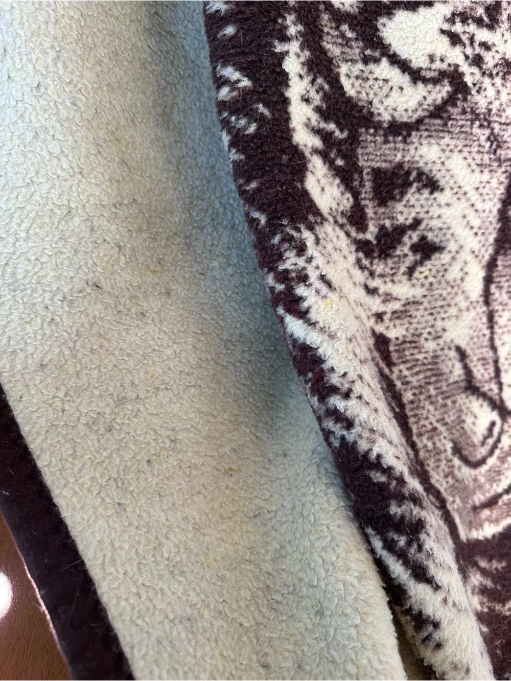 Vintage MORA Blanket Tiger Cubs Reversible 78